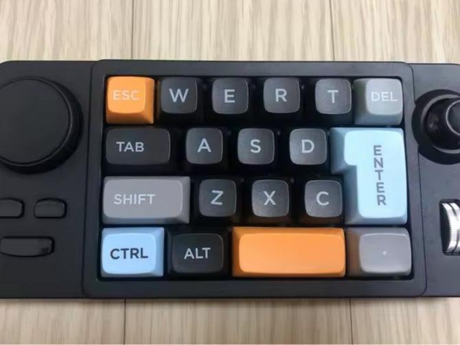 Wired Keyboard Numled Makro 19 Key Hot Swap dengan Joystick & Roda Volume - Image 5