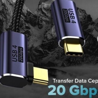 SUDOLE Kabel Monitor Thunderbolt USB Port USB C to C PD 4.0 20Gbps 4K 8K 30Hz Transfer Data Cepat 20 Gbps & Transmisi Video Resolusi 8K