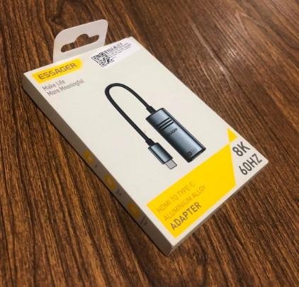 Adapter HDMI to Type-C 8K 60Hz Plug & Play Aluminum Monitor TV Proyektor - Image 3