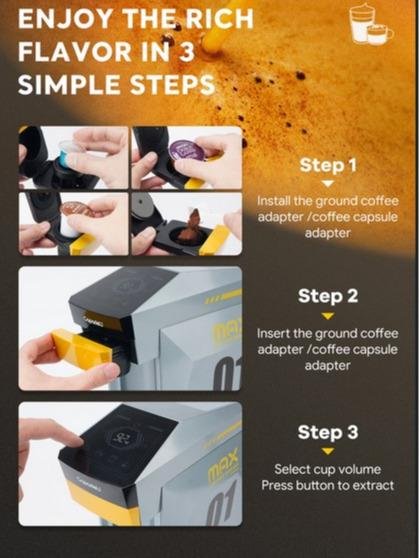 Capadeli Mesin Kopi Espresso Capsule Coffee Maker Machine 800 ML - Image 5