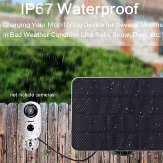 Solar Panel Charger Portable Power Monocrystalline For CCTV Doorbell 3W