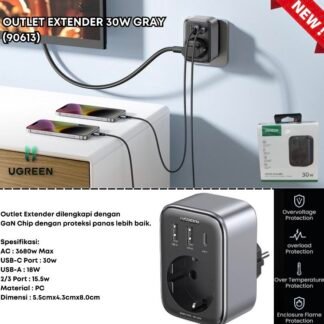 Ugreen OutletExtender 30 Watt Garansi 6bulan