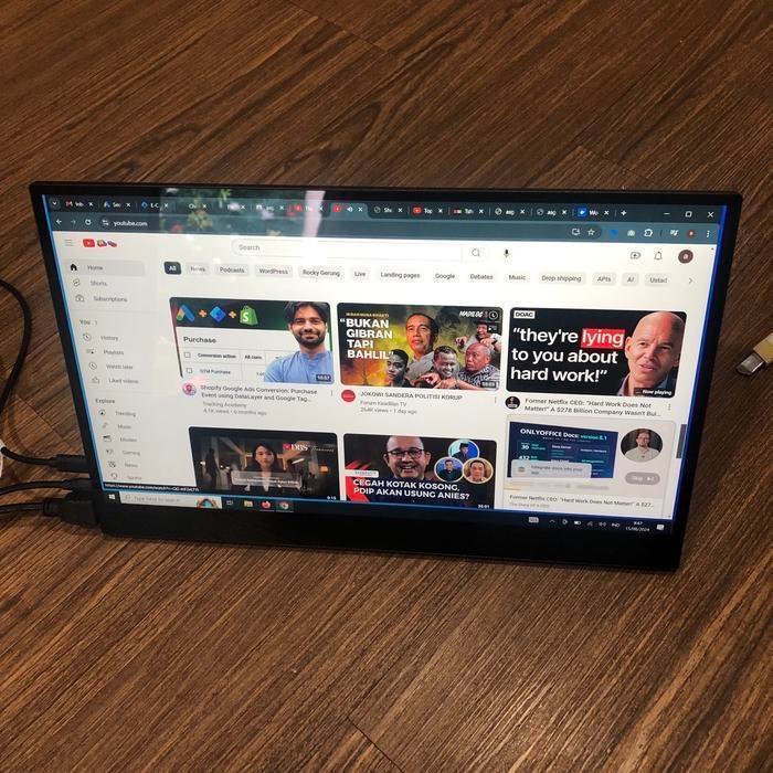 Portable Monitor 165Hz 144Hz QHD 2.5k IPS 100%SRGB Free AMDSync Vesa Mount Laptop Ipad Macbook HP Support MHL Tipe C Garansi Monitor - Image 6