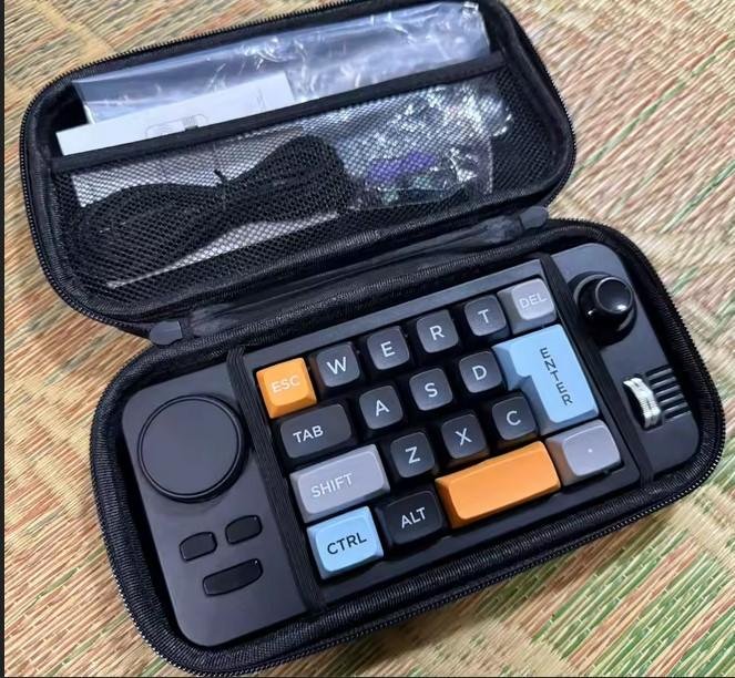 Wired Keyboard Numled Makro 19 Key Hot Swap dengan Joystick & Roda Volume - Image 4