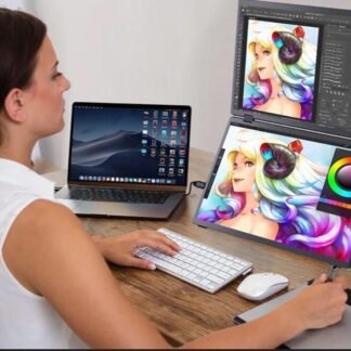 Portable Monitor Triple screen 15.6 Inch Dual Display 1 one Cable C HDMI IPS 100%SRGB Vesa Mount Gaming displays for PS5/4/3 Switch XBox Laptop Macbook OS