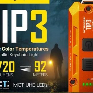 NITECORE TIP3 Keychain Light 720 Lumens USB-C Rechargeable EDC Flashlight