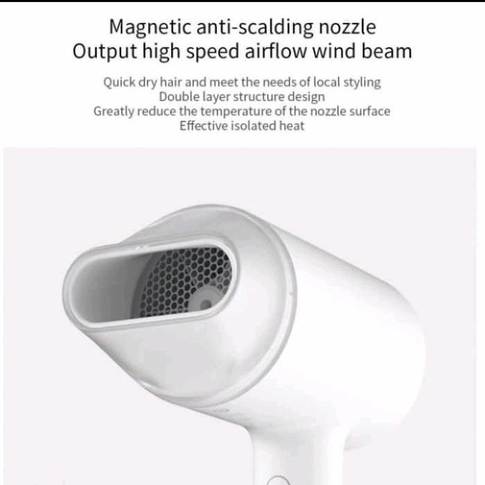 Xiaomi Ionik Hair Dryer Quick Dry Portable Water Ion Pengering Rambut Mijia H300 1600W - Image 5