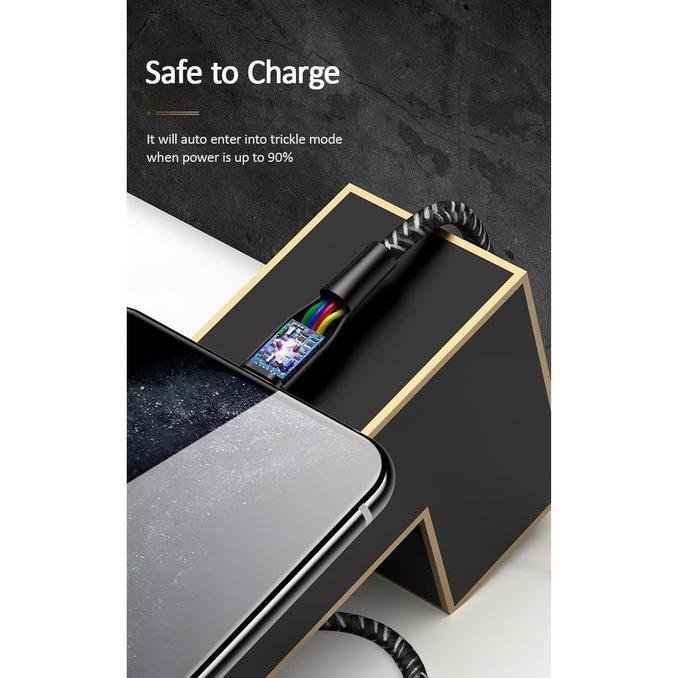 Kabel USB Lightning Baseus 2 M Ori Garansi Iphone X 11 8 7 plus XsMax - Image 2