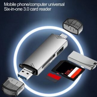 Card Reader 6in1 Type C USB 3.0 OTG MicroSD