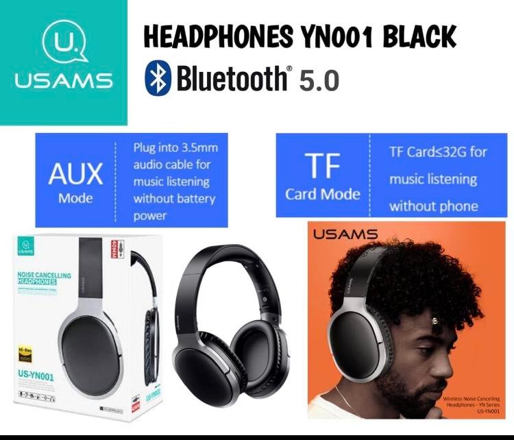 usams headphone bluetooth wireless YN001 Headset Noise Cancelling