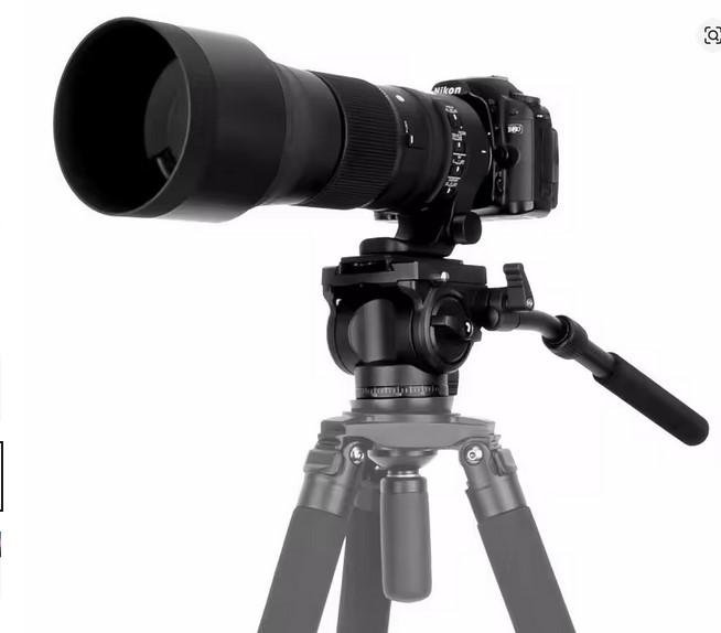 Kepala Tripod Damping Hydraulik 360 Derajat dengan Plat Quick Release untuk Kamera Digital SLR Fotografi - Image 3