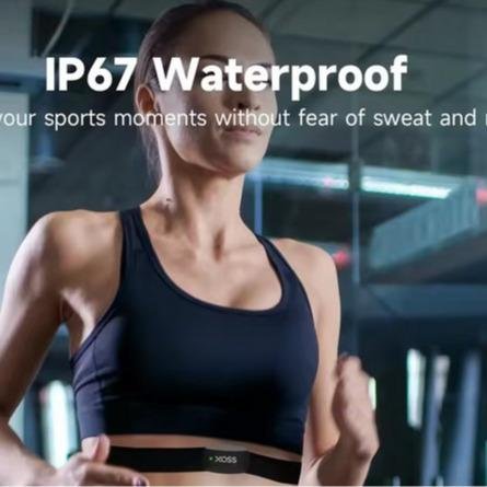 PROMO X0SS X2 HRM Sensor Detak Jantung Dada Waterproof Bluetooth ANT+ Free Batre Auto Konek STrava Zwith Clycling Hiking Running - Image 5